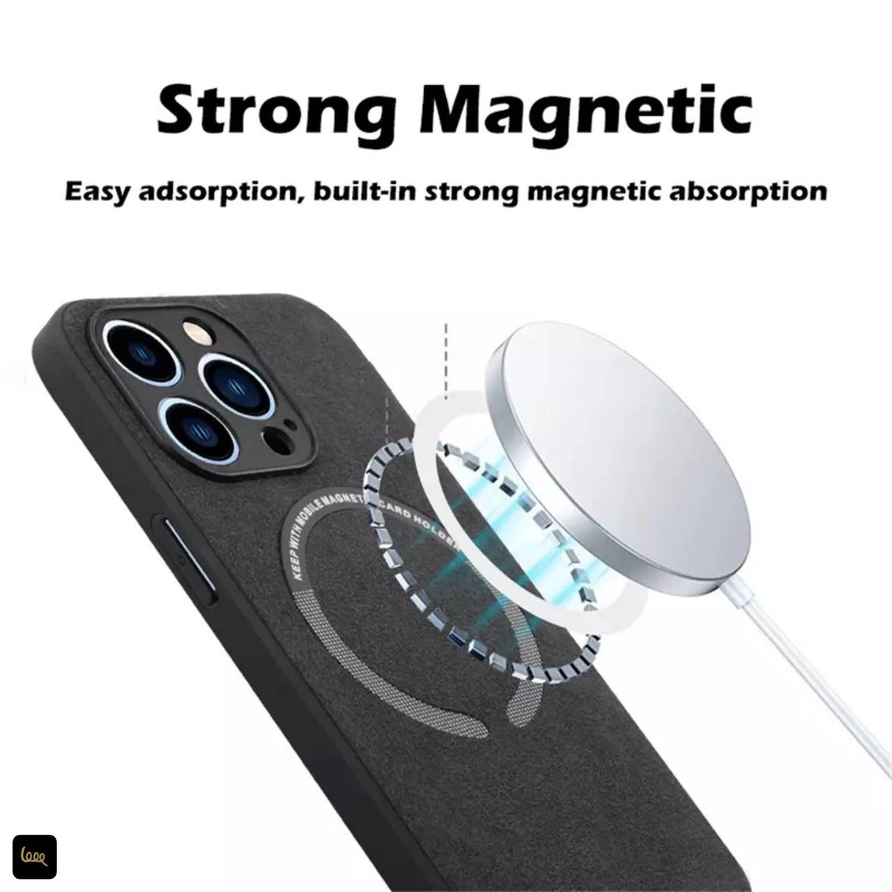  قاب آیفون مدل MagAlca | قاب آلکانتارا مگ سیف