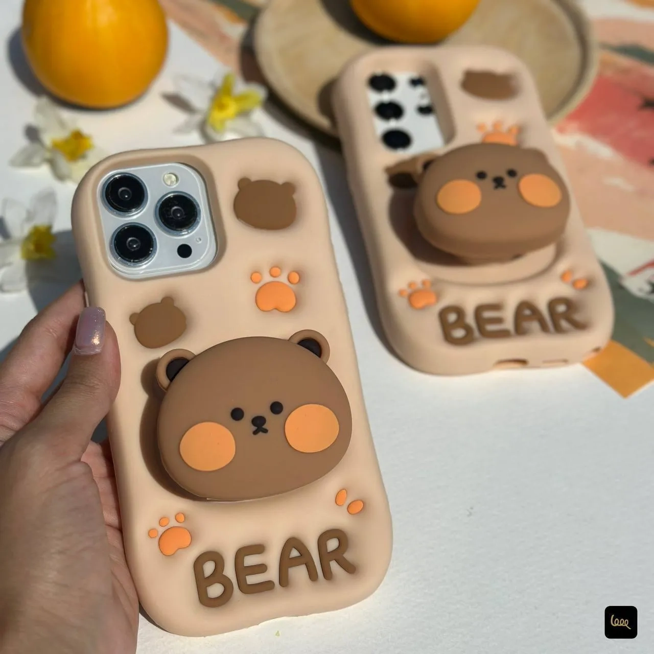 قاب گوشی  سیلیکون عروسکی خرس (Doll Case Bear)
