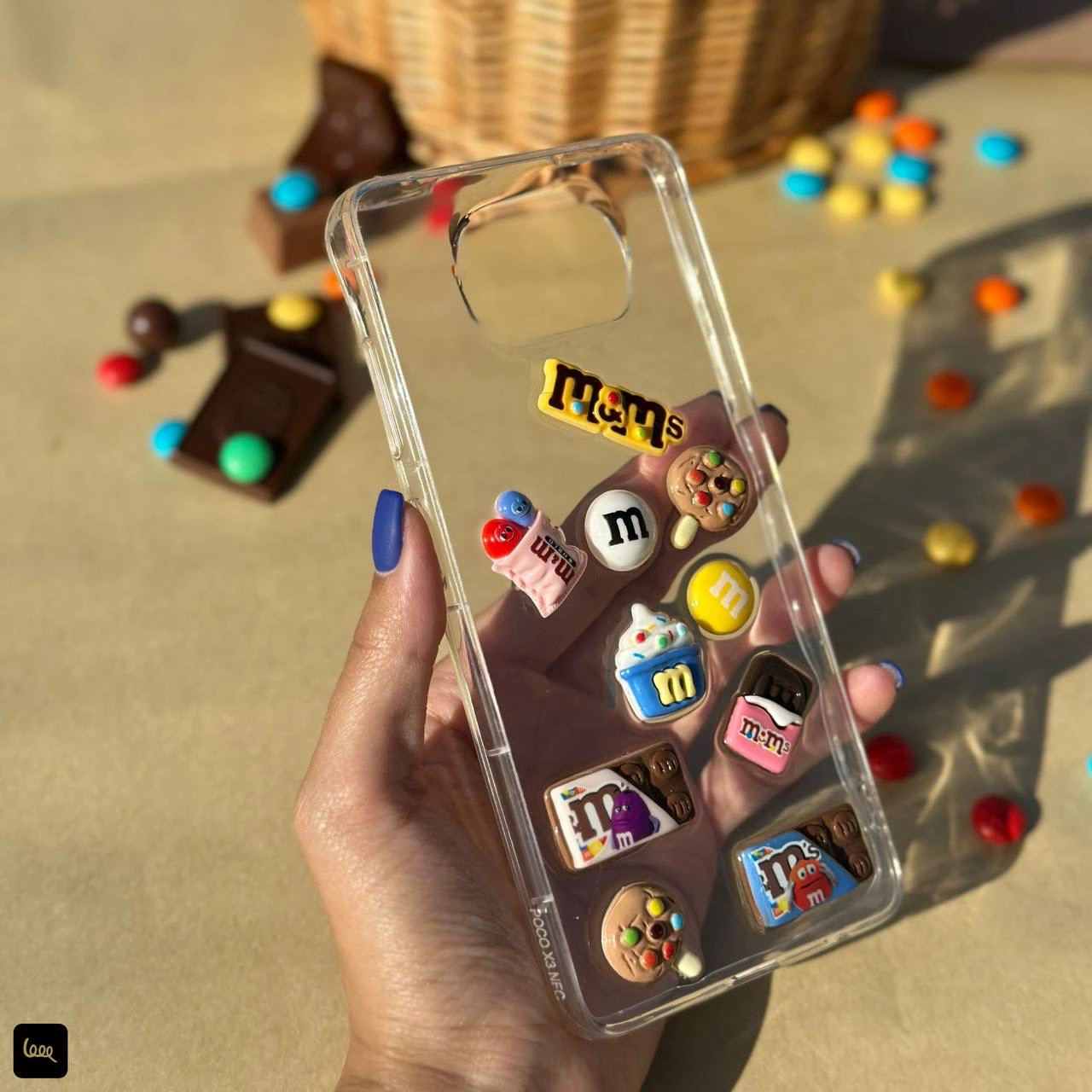 قاب گوشی ‌شفاف M&M مینی‌مال سه‌بعدی برای گوشی سامسونگ