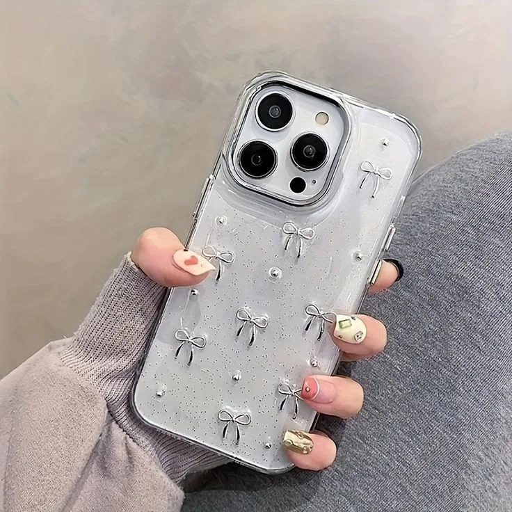 قاب گوشی پامیون اکلیلی(Bowtie Glitter Case)