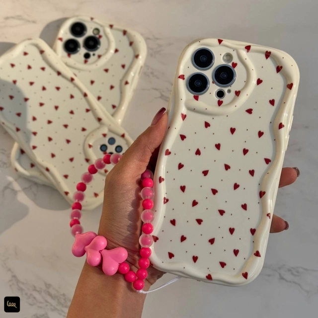 قاب گوشی قلبی ریز چری (Kawa Heart Tiny Cherry) بند به صورت جداگانه موجود می‌باشد