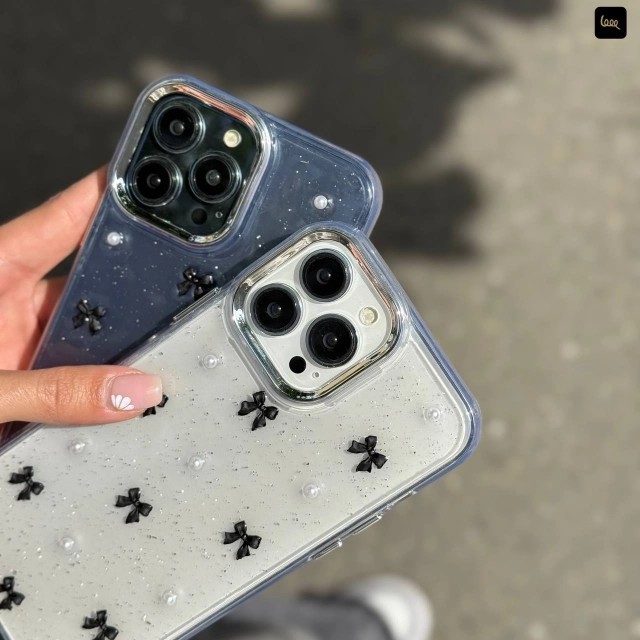 قاب پاپیون اکلیلی مشکی (Bowtie Black Clear)