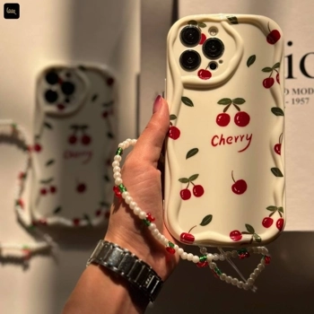 قاب گوشی کاوا چری گیلاسی به همراه آویز(Kawa Cherry)
