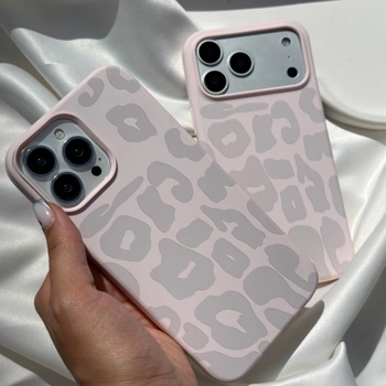 قاب گوشی سیلیکن پلنگ صورتی (Leo Pink Silicone)