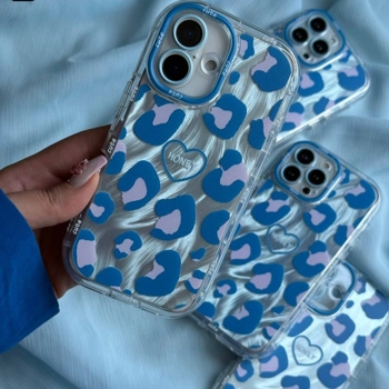 قاب گوشی پلنگی آبی یخی (Leo Icy Blue)