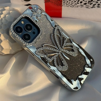 قاب گوشی پروانه نگین دار ۳ بعدی (Butterfly Diamond 3D)