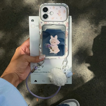 قاب گوشی کلاسیکارد خرگوشی گلدار یاسی (Classicard Rabbit Floral Lilac)