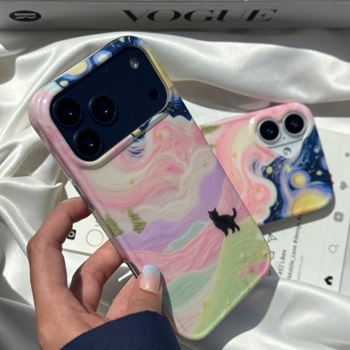 قاب گوشی گربه و شب پر ستاره (Imd Cat Starry Night)