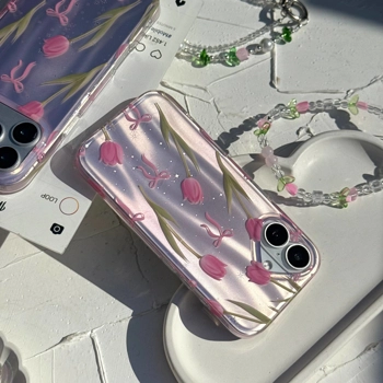 قاب گوشی لاله و پاپیون صورتی (Imd Tulip & Bowtie Pinky)