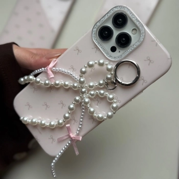 قاب گوشی پاپیون صورتی به همراه آویز(Bowtie Pinky + Pendant)