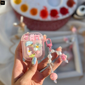 قاب ایرپاد گل کریستالی (Airpods Case Flower Crystal)