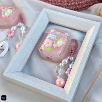 قاب ایرپاد گل کریستالی (Airpods Case Flower Crystal)