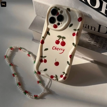 قاب گوشی کاوا چری گیلاسی به همراه آویز(Kawa Cherry)