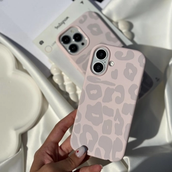 قاب گوشی سیلیکن پلنگ صورتی (Leo Pink Silicone)