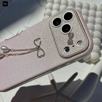 قاب گوشی کلاسیک اکلیلی صورتی (Classic Pinky Glitter)