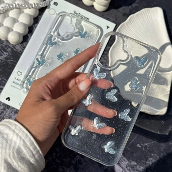 قاب گوشی پروانه بلوری اکلیلی(Butterfly Glitter Crystal)