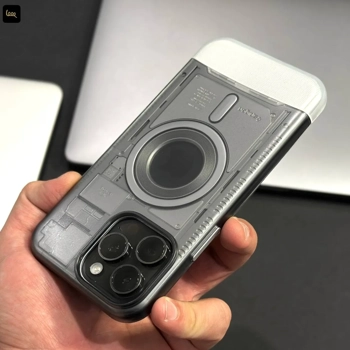 قاب گوشی اسپیگن مدل Spigen Mag Case مگ سیف دار با طرح کلاسیک آیفون 2G نقره ای مشکی