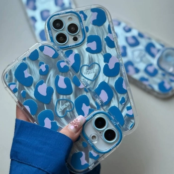 قاب گوشی پلنگی آبی یخی (Leo Icy Blue)