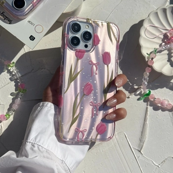 قاب گوشی لاله و پاپیون صورتی (Imd Tulip & Bowtie Pinky)