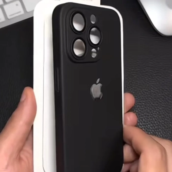 قاب مشکی مات آیفون مدل Black Pc Case با محافظ لنز