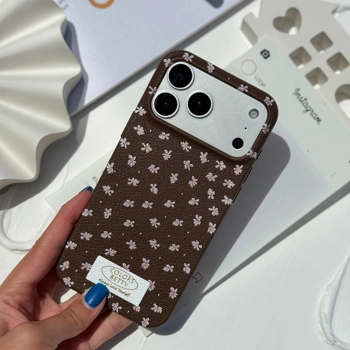 قاب گوشی قهوه ای گلدار (Tp Brown Little Flower)