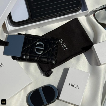 جاکارتی دیور به همراه آیینه ی کارتی دیور (Dior Card Holder + Card Mirror)