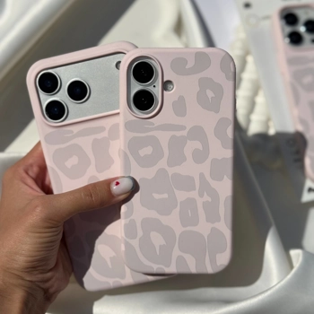 قاب گوشی سیلیکن پلنگ صورتی (Leo Pink Silicone)