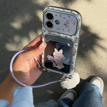 قاب گوشی کلاسیکارد خرگوشی گلدار یاسی (Classicard Rabbit Floral Lilac)