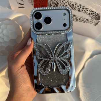 قاب گوشی پروانه نگین دار ۳ بعدی (Butterfly Diamond 3D)