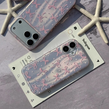 قاب گوشی پاپیون مرجانی صورتی (Imd Bowtie Pink Coral)