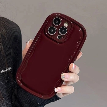  قاب زرشکی آیفون Chubby Case WinyRed با پوشش کامل ماژول دوربین آیفون