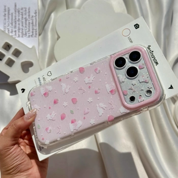 قاب گوشی خرگوش توت فرنگی (Imd Bunny Strawberry Glitter)