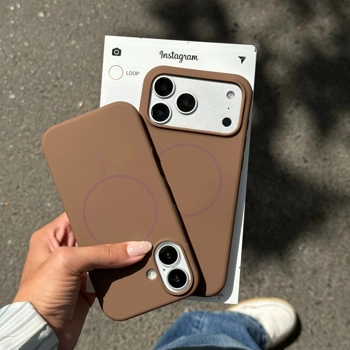 قاب گوشی سیلیکن مگسیف قابل سفارش با لوگو اپل(Silicone Magsafe )