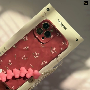 قاب گوشی گل های کوچک به همراه آویز(Little Flower+Pendant)