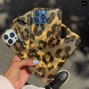 قاب گوشی پلنگی طلایی زیتونی (IMD Leopard Olive Golden)