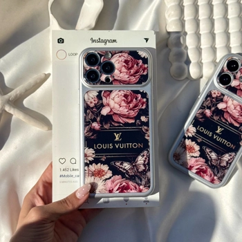 قاب گوشی ال وی کیس گلدار (Lv Floral Black)