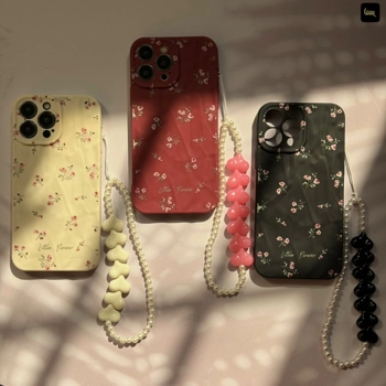 قاب گوشی گل های کوچک به همراه آویز(Little Flower+Pendant)