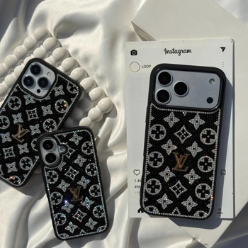 قاب ال وی نگین دار مشکی (Lv Diamond Black)