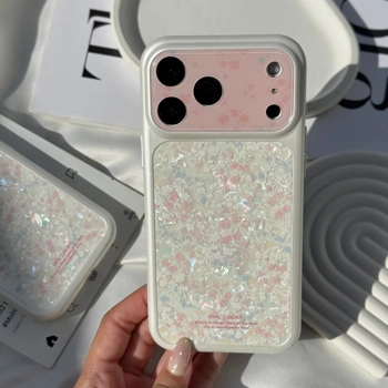 قاب گوشی لنز یخی گلدار صورتی (Lens Icy Pink Floral)