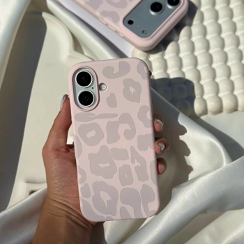 قاب گوشی سیلیکن پلنگ صورتی (Leo Pink Silicone)
