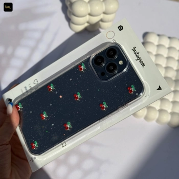 قاب گوشی گیلاس اکلیلی آیفون - سامسونگ - شیائومی(Cherry Glitter)