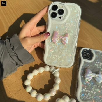 قاب گوشی پاپیون یخی لاو به همراه آویز (Icy Bowtie Love)