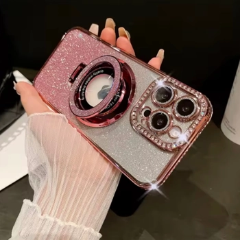 قاب گوشی کَتی الکترو صورتی نگین دار(Kathy Electro Diamond Glitter Pinky)