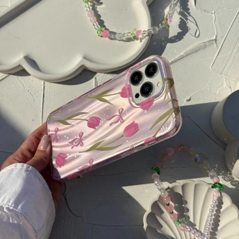 قاب گوشی لاله و پاپیون صورتی (Imd Tulip & Bowtie Pinky)