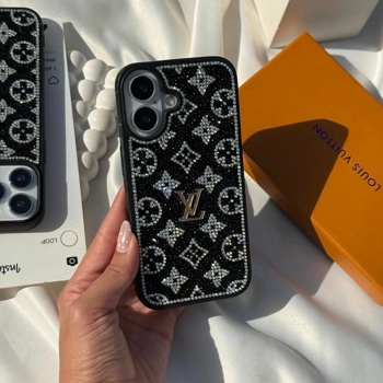 قاب ال وی نگین دار مشکی (Lv Diamond Black)