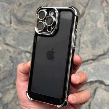 قاب گوشی ایرکوشن مشکی سیلور (Aircosion Silver Black Case)