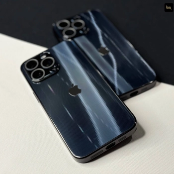 قاب آیفون لیزری نقطه ای Onyx Black مدل Laser Ver Dots با افکت لیزری نقطه‌ای براق 