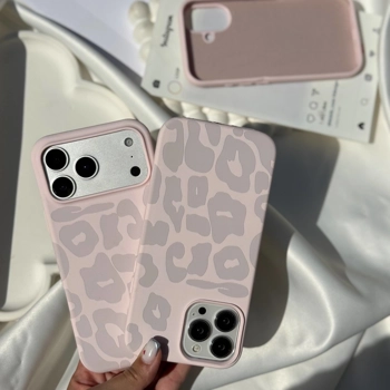 قاب گوشی سیلیکن پلنگ صورتی (Leo Pink Silicone)