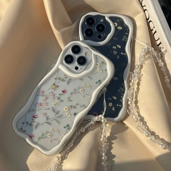 قاب گوشی کاوا گلدار به همراه آویز ست (Kawa Floral Pendant)