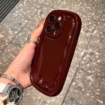  قاب زرشکی آیفون Chubby Case WinyRed با پوشش کامل ماژول دوربین آیفون